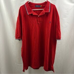Polo Ralph Lauren Red Short Sleeve Polo Shirt Men's size 4XB Preppy Classic